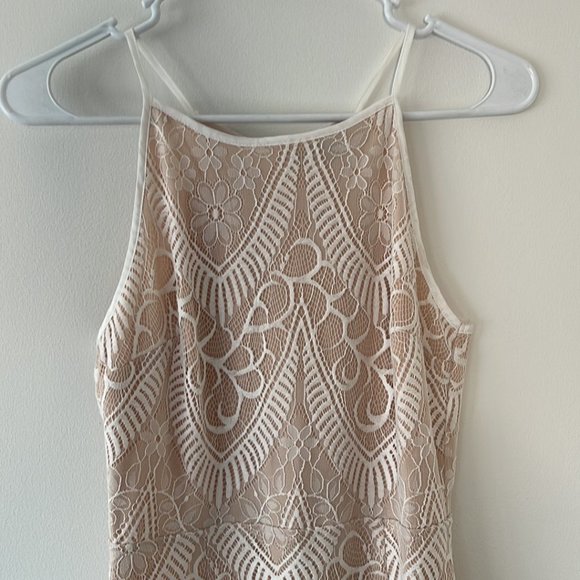 LULUS Your Love Forever White Lace Bodycon Midi Dress NWT - Picture 5 of 10